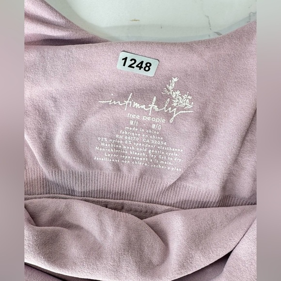 Free People Lavendar‎ Thong Sweetheart neck Thong bodysuit Size M/L - Picture 3 of 6